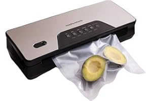 Morphy Richards Cordless Vacuum Sealer, USB Chargeable, Built in Cutter, Fast & Compact, 5 programmes, Dry, Moist, Pulse, Casister Vacuuming & Seal Only, Bag Roll Storage, Bags included, 432040