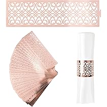 Portatovaglioli In Oro Rosa - Set Di 50, Con Fibbia A Cavo, Per Matrimoni E Eventi - Foto 3