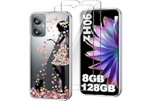 HuiYouMY Handyhülle Kompatibel mit Blackview A52 / Blackview A52 Pro Hülle + 2 Stück Gehärtetes Glas Schutzfolie, Weich Transparent Schutzhülle, Starker Schutz Silikon Case TPU Cover (6.52")-WM49