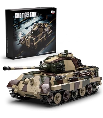 Lego Soldaten Tiger Panzer Bausteine Set 1531 Teile - WWII Militär Modell Für Sammler 1531 Teile Militär Bausatz