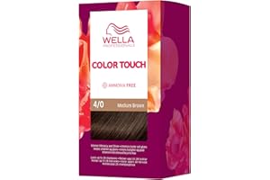 WELLA PROFESSIONALS Color Touch Fresh-Up-Kit - Kit de coloration semi-permanente 4/0 Medium Brown - Châtain Moyen Naturel