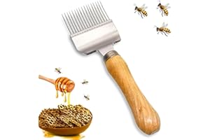ETOFIXEE Imkergabel, Bienen Entdeckelungsgabel, Edelstahl Imker Zubehör, Honig Pflücken Honiggabel Schneiden， Bienen Gabel Honig Kamm, Bienen Gabel Honig Kamm Für Imker (B)