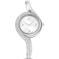Swarovski Dextera Bangle watch, Swiss Made, Metal bracelet, Silver