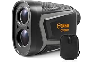 ‎CIGMAN CIGMAN Laser Golf Entfernungsmesser 700M 7X Golf Rangefinder mit Slope-USB Wiederaufladbar, Fünf Messmodi, Flaggenmastverriegelung, Geschwindigkeitsmessung, Wettkampftauglich