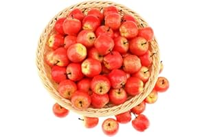 Gresorth 30pcs MINI Artificial Pink Apple Decoration Fake Fruit for Home Party Kitchen Halloween Food Toy Display - 3.5 cm