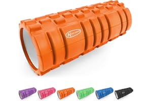 ActiveForever Foam Roller Rullo di Schiuma EVA,Trigger Point Rullo Massaggiante,Rullo in Schiuma per il Massaggio Profondo Dei Tessuti,Sei Colori per La Selezione