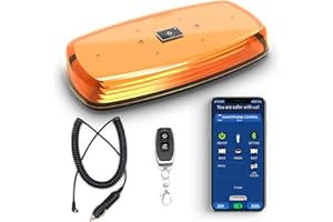 ‎AGRIEYES Agrieyes APP Steuerung Mini Stroboskop-Lichtleiste Wiederaufladbar, Magnetisch LED-Leuchtfeuer Kabellos,