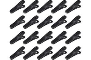Futheda Lot de 20 Clips pour câble d'écouteurs et Casque Noir