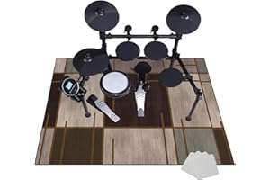 JaevKwzy Schlagzeug Teppich Schallschutzmatte - Drum Teppich Elektrisches Schlagzeug Antivibrationsmatten - rutschfeste Trommel Teppiche - Professioneller Schlagzeugteppich 180 x 140 cm
