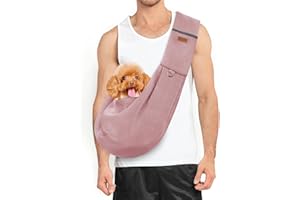 Classycoo Hundetrager für kleine Hund - Atmungsaktive Mesh Tasche für Haustier, Reise Katzen Tragetasche - Hundetragetasche mit Tasche, Integrierte Sicherheitsleine - für 8kg Haustier (Rosa)