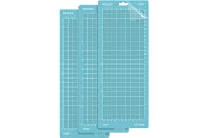 Realike Tappetino da taglio Light Grip per macchina da taglio e scrittura Cricut Joy, 11,4 x 30,5 cm, ricambio, adesivo, 3 tappetini