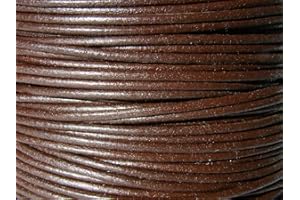 ESNADO Benda/corda/striscia, in pelle, 5 m, circa 2 mm, marrone