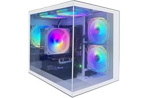 suevery Gaming PC Ryzen 5 5600GT (6 Kerne 12 Threads, bis 4.6GHz) Desktop Computer Tower 16GB RAM | 512GB NVMe SSD | WLAN | Win 11 | Prebuilt Gamer PC (Weiß)