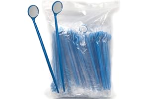 BUYZG Specchietti per bocca monouso per esame dentale da 150 pezzi Specchietto per bocca antiappannamento per specchio dentale orale(Blue)