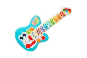 Winfun Barngitarr, Elektriska gitarrer för spädbarn, leksaker med musik, ljus och ljud, musikleksak, babygåvor 1 år, 47259