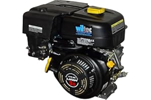 WilTec LIFAN 177F-BR Moteur Essence – 440 x 406 x 354 mm – 6,6 KW (9 CV) – 270 CCM – 4 Temps, Ø Arbre 22 mm, réducteur 2:1, 6 L – OHV, Embrayage Huile – Monocylindre Lanceur Manuel – Kart Jardin