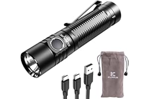 KLARUS Latarka G15 4200 lumenów Ultra jasna ładowalna latarka EDC, kompaktowa latarka LED z przełącznikiem bocznym, zasilana baterią 5000 mAh