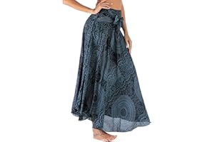 Adigaber Womens 2in 1 Vintage Maxi Skirt Floral Print Bohemia High Waist Summer Long Dresses Elegant A-Line Skirt for Party Beach Photos