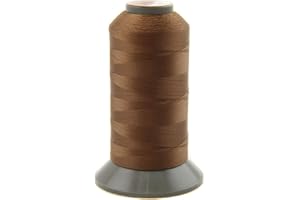 NTS Nähtechnik 1000m Nähgarn, Ledergarn 40 N, Farbauswahl, Filament Garn für Leder (Braun)