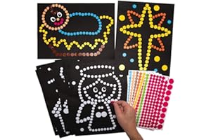 Baker Ross AX553 Kit Arte Adesivi Presepe Per Bambini - Confezione Da 8, Kit Per Bambini Da Decorare E Personalizzare Per Progetti Artistici Festivi E Attività Della Vigilia Di Natale