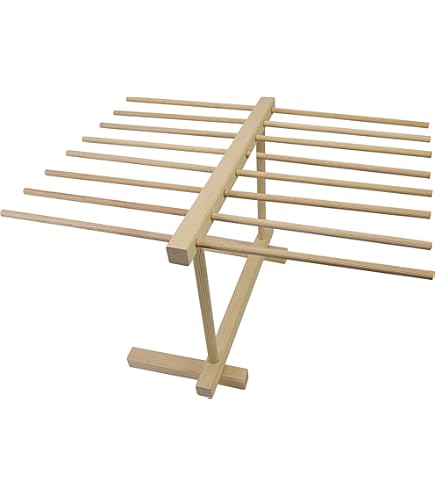 Stendipasta Pieghevole In Legno - Per Essiccare Spaghetti, Tagliatelle Fatte In Casa, Design Compatto E Facile Da Pulire