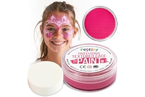 Festicy Profesjonalna Farba Teatralna Różowa, 20 g ze sponsorem I Farba Karnawałowa 2025, Zestaw Makijażu Karnawałowego, Makijaż Karnawałowy dla Dzieci, Makijaż na Bal Przebierańców dla Dzieci, Makija