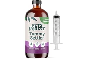 Pets Purest Tummy Settler for Dogs, Cats & Pets - 100% Natural Fast Acting Relief for Digestion, Diarrhoea, Constipation & More - Liquid Paste Digestive Supplement with Easy Syringe - 250 ml