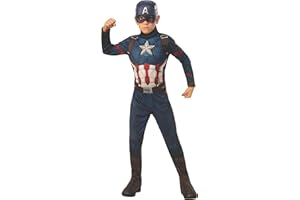 Rubie's Offizielles Marvel Avengers Endgame Captian America Klassisches Kinderkostüm, Superhelden-Kostüm für Kinder