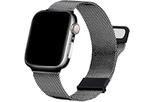 Aladrs Milanese Loop pasek do zegarka kompatybilny z Apple Watch 38 mm, 40 mm, 41 mm, 42 mm, 44 mm, 45 mm, stal nierdzewna, regulowany magnetyczny pasek do iWatch Series 8, 7, 6, 5, 4, 3, 2, 1, SE