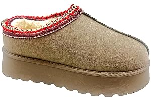 sole london LADIES WOMENS PLATFORM WARM FAUX FUR SLIP ON IN OUT DOOR SLIPPERS BOOTS