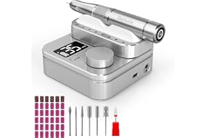 Delanie Professionell sladdlös nagelfil 35000 RPM, uppladdningsbar elektrisk nagelfil med pausfunktion för manikyr och pediky