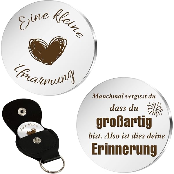 Glücksmünze Aus Edelstahl Mit Kleeblatt – Entscheidungshilfe & Geschenk Mit Samtbeutel