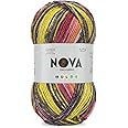 Ganga Acrowools Nova Exclusive Multi, DK Weight Yarn, Soft n Shiny Multi Color Self Patterning Acrylic Yarn OEKOTEX Class 1 Certified (NEM001), 100 gram