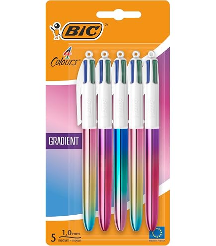 DV DESIGN Set di 4 penne a sfera bianche a tema Parigi, Francia, viaggi, vacanze, Torre Eiffel, amici, ragazzi, ragazze, uomini, donne, #79340