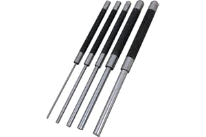 Performance Tool W758 5 Piece 8" Long Pin Punch Set, 1 Pack