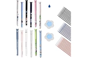 QZLSAYSL Lot de 12 stylos gel effaçables，Effacables，Stylo gomme，éCrire, Planifier Et éTudier, Ainsi Que Pour L'Effacement Actif