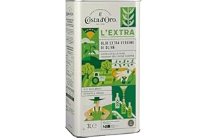 COSTA D'ORO Costa d’Oro – L’Extra Limited Edition 3 L. Olio extravergine di oliva estratto a freddo, adatto a tutte le ricette. Progetto realizzato in collaborazione con NID – Nuovo Istituto Design Perugia.