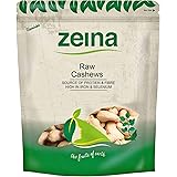 Zeina Cashew Nuts (Raw) with High Vitamin B6 and Iron (1Kg) - Natural Fibre and Protein. A Fresh Healthy Snack with Resealabl