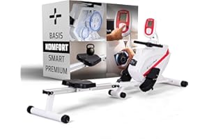 ‎SPORTPLUS SportPlus Rudergerät für zuhause klappbar - Designed IN Germany - Für Einsteiger & Fortgeschrittene - Rudermaschine Magnetwiederstand Extra Leise, klappbar & platzsparend bis 150kg