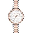 Michael Kors Women's Watch Pyper, 38 mm Case Size, Three Hand Movement, Stainless Steel Strap