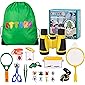 UTTORA Draussen Forscherset Spielzeug, Kinder fernglas 22 Stück Kids Adventurer Explorer Set mit Bug Catcher Pinzette…