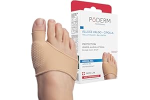 PODERM - Alluce Valgo Protezione con il Gel di Arnica Brevettata - Ortesi del Piede - Assorbimento degli urti e Sollievo Immediato dal Dolore - Principi Attivi 100% Naturali - Swiss Lab