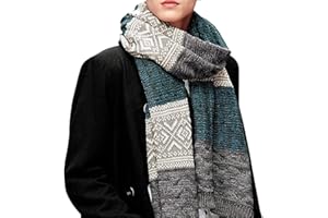 heekpek Echarpe Homme Hiver Longue Hiver Chaud pour les Hommes