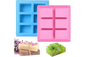 ‎MECCTUCK Silikonformen Gießformen, 2 Stück Silikonform, Seifenformen Silikon, Seifenform, Silikonform Seife, Seifenformen, Seife Selber Machen, Seifenform für DIY Schokolade Seife Kuchen Hausgemachte Handwerk
