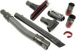 KNIWELSHOP Kit de accesorios de limpieza para coche y hogar, con adaptador compatible con aspiradoras Dyson (kit de coche con manguera)