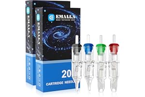 ‎EMALLA Emalla Cartridge Mix 40 Stück Tattoo Nadeln 1003RL 1005RL 1007RL 1205RS 1207RS 1209RM 1205M1 1207M1 for Maschinenstifte(Each 5PCS)