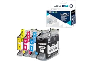 LCL Kompatybilny wkład atramentowy LC127 LC127XL LC125XL LC127XLBK LC125XLC LC125XLM LC125XLY (1 czarny 1 cyjan 1 magenta 1 żółty) zamiennik do Brother MFC-J4410DW J4510DW J4610DW J4710DW DCP-J4110DW