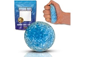 Gifton - Mini Beads DNA Stress Relief Ball Novelty Sensory Fidget Toy for ADHD Anxiety Physio Therapy - Gift for Kids Adults Men Women Teen - Birthday Present for Boy Girl Christmas Stocking Filler