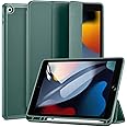 ESR Case Compatible with iPad 9/8/7 (10.2-Inch, 2021/2020/2019), iPad Case with Pencil Holder, Trifold Stand, Auto Sleep/Wake, Rebound Series, Green