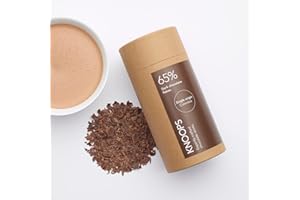 Knoops 65% Colombian Single-Origin Dark Chocolate Flakes, Luxury Hot Cocoa, Luxury Vegan Hot Chocolate Flakes with All Natural Ingredients | 250g (approx 7 servings)